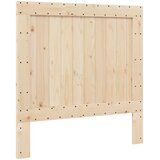  Okvir za krevet s uzglavljem sivi 100x200 cm masivna borovina | shoptok.hr