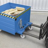 eurokraft pro Prekucni zaboj, nizek nasipni rob, prostornina 0,65 m³, vroče cinkano | Shoptok.si