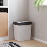 vidaXL Dvostruka kanta bijela 2 x 25 L | shoptok.hr