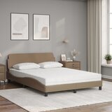  Krevet s madrac Dover cappuccino 140x190 cm od umjetne kože | shoptok.hr