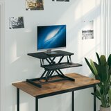 vidaXL Podesiva radna stanica 60 x 40 x (13-41,5) cm od čelika i drva Cijene