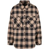 UC Ladies Women's flannel padded overshirt black/softtaupe | Shoptok.si