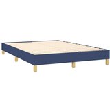 vidaXL Krevet s oprugama i madracem plavi 140 x 190 cm od tkanine | shoptok.hr