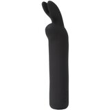 Happy Rabbit Bullet - vibrator sa štapićem zeca na baterije (crni) | shoptok.hr