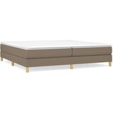 Box spring postelja z vzmetnico taupe 200x200 cm blago, (20725377) | Shoptok.si