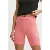 Puma Kratke hlače ženske, roza barva, 624267