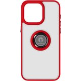 AVIZAR Ovitek za iPhone 15 Pro Max, kovinski nosilec obroca, serija Ringrip - rdeca, (20938320) | Shoptok.si