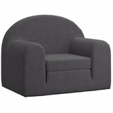 Maison Chic Raztegljiv Otroški kavč - Otroški divan - Otroški sedež antracit mehak pliš, (21729627) | Shoptok.si