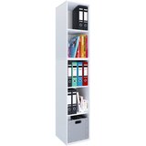P & B PISARNIŠKI REGAL 35/183/37 cm bela | Shoptok.si