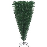  Naopako umjetno božićno drvce sa stalkom zeleno 210 cm | shoptok.hr