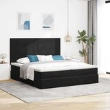 vidaXL Okvir kreveta s madracima crni 160x200cm baršunasti | shoptok.hr