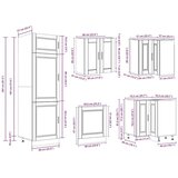  komplet kuhinjskih omaric Porto siva, 14kos | Shoptok.si
