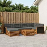  Set vanjskih sofa 7 kom. Prirodna i antracit | shoptok.hr