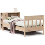  Krevet s regalom za knjige bez madraca 90x200 cm od borovine | shoptok.hr