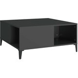  Stolić za kavu crni 80 x 80 x 36,5 cm od konstruiranog drva | shoptok.hr