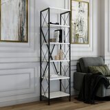 Hanah home suadiye - white whiteblack bookshelf