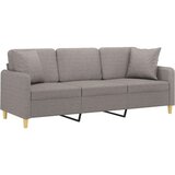  Trosjed s ukrasnim jastucima smeđesivi 180 cm od tkanine | shoptok.hr