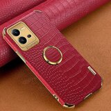 INORCO Za vivo V25 5G krokodil teksturo galvansko prevleko prstan stojalo za telefon PU usnje prevlečena TPU torbica, (22033693) | Shoptok.si