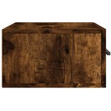  Zidni noćni ormarići 2 kom dimljenog hrasta 35x35x20 cm Smeđa | Shoptok.si