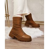Resti Women's Tainve flat heeled boots in camel color | ePonuda.com