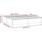  Krevet s oprugama i madracem plavi 180x200 cm od tkanine | shoptok.hr