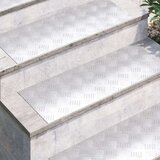 vidaXL Srebrna Aluminij 80 x 30 x 0.3 cm Neklizajući | shoptok.hr
