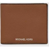 Michael Kors Usnjena denarnica moški, črna barva