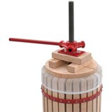  Preša za voće i vino od hrastovine s platnenom vrećom 30 L | shoptok.hr