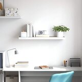  Plutajuća zidna polica boja hrasta i bijela 80x23,5x3,8 cm MDF | shoptok.hr