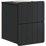  Stenski nočni omarici Črna 33 x 34,5 x 43 cm Inženirski les, (5000210008) | Shoptok.si