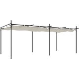  Pergola s pomičnim krovom krem 589x292x230 cm | Eponuda.ba