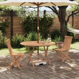 Bistro Vrtnik Bistro Set 3 pcs Naravna Trden tikov les, (5000301186) | Shoptok.si