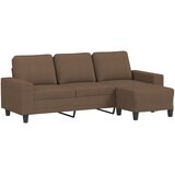  Trosjed s tabureom smeđi 180 cm od tkanine | shoptok.hr