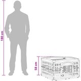  Igraonica za pse s 4 panela Bijela 91 x 91 x 58 cm Plastika | shoptok.hr