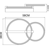 Globo 48050D1S - LED plafonsko svetlo FLETCHER LED/24W/230V 3000K 58x38 cm crna | Eponuda.com