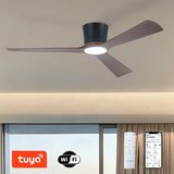  ZEVENTI - LED plafonski ventilator AUREX LED/24W/230V Wi-Fi Tuya crna/orah + daljinski upravljač | Eponuda.com