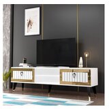 Hanah home tv polica lidya white gold | ePonuda.com