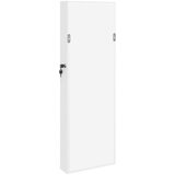  Zidni ormarić za nakit s ogledalom bijeli 30 x 8,5 x 90 cm | Eponuda.com