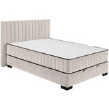 MID.YOU POSTELJA Z VZMETNICO 140 cm x 200 cm , tekstil, leseni material bež | Shoptok.si