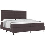 Krevet s opruga kutije Tamno smeđa 200 x 200 cm tkanina | shoptok.hr
