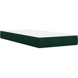 Box spring krevet s madracem tamnozeleni 90x190 cm baršunasti | shoptok.hr