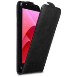 Cadorabo Ohišje, združljivo z Asus ZenFone 4 Selfie PRO v nočna črna - Zaščitni ovitek v obliki flipa z magnetnim zapiranjem, (20562789) | Shoptok.si