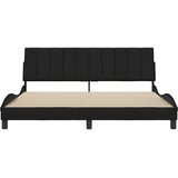  Okvir kreveta bez madraca Hanko crni 180x200 cm od tkanine | shoptok.hr