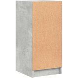 vidaXL Stranska omarica s steklenimi vrati betonsko siva 35x37x75,5 cm | Shoptok.si