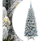 vidaXL Umjetno božićno drvce s stalakom Bijelo 63 x 63 x 150 cm | shoptok.hr