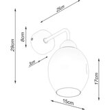  Stenska svetilka FILLAN 1 črna, (21347196) | Shoptok.si