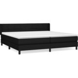  s oprugama i madracem crni 200x200 cm od tkanine | shoptok.hr
