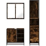  3-dijelni set kupaonskog namještaja boja hrasta drveni | shoptok.hr
