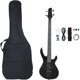 vidaXL Električna bas gitara za početnike s torbom crna 4/4 46 | shoptok.hr
