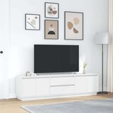 vidaXL TV ormarić s LED svjetlima bijeli 193,5x41x50 cm | shoptok.hr